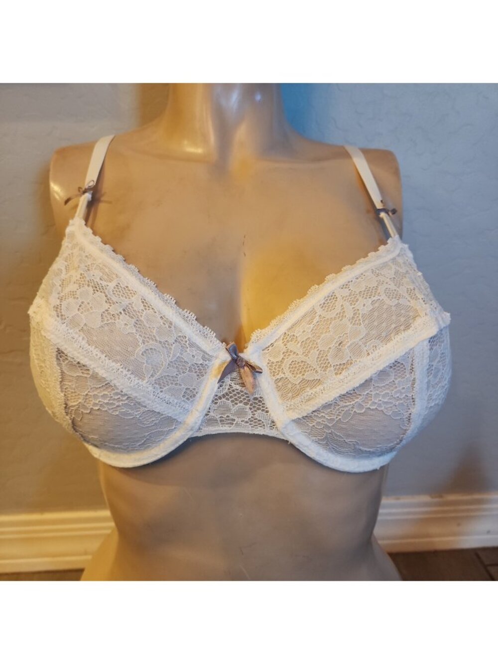 marie meili bra 38D White Underwire Unlined MMS14E0146
